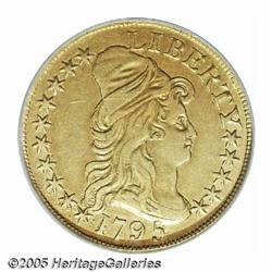 1795 $5 Small Eagle XF Details, Improperly Cleane