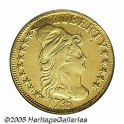 1795 $5 Small Eagle AU Details, Mount Removed, NC