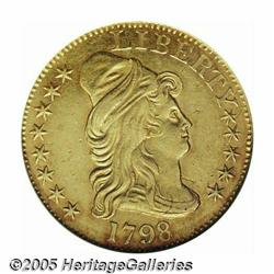 1798 $5 Large Eagle, Small 8--Cleaned--ANACS. AU 