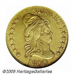 1800 $5 AU50 ANACS. Breen-6438, B. 1-B, Miller-42