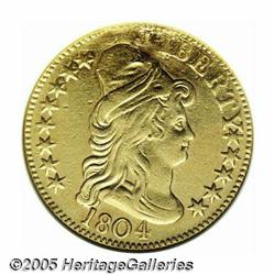 1804 $5 Small 8--Plugged, Tooled, Damaged, Cleane