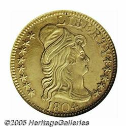 1804 $5 Small 8--Scratched, Cleaned--ANACS. AU De