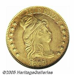 1807 $5 Bust Right--Scratched, Cleaned--ANACS. AU