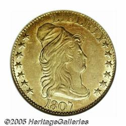 1807 $5 Bust Right MS61 NGC. Large Date, Breen-64