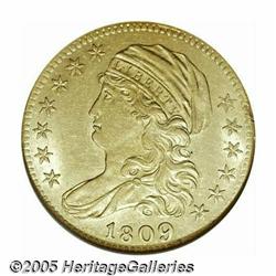 1809/8 $5 AU58 NGC. B. 1-A, Miller-108, R.3. Only