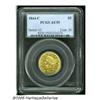 Image 3 : 1844-C $5 AU55 PCGS. Variety 7-D. A later die sta