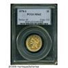 1878-S $5 MS62 PCGS. A conditionally scarce S-min