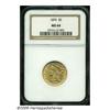 1893 $5 MS64 NGC. Yellow-gold surfaces display so