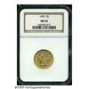 1895 $5 MS64 NGC. The design elements are sharply