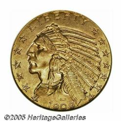 1909-D $5 MS64 NGC. Frosty and attractive. Essent