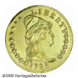 1795 $10 13 Leaves--Scratched, Polished--ANACS. A