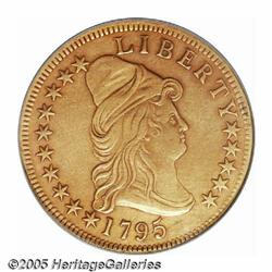 1795 $10 13 Leaves AU Details, Mount Removed, Imp