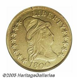 1800 $10 AU Details, Mount Removed, NCS. B. 1-A, 