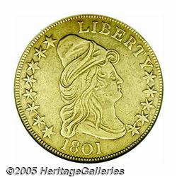 1801 $10 --Damaged, Cleaned--ANACS. AU Details, N