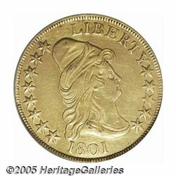 1801 $10 AU Details, Bent, Improperly Cleaned, NC