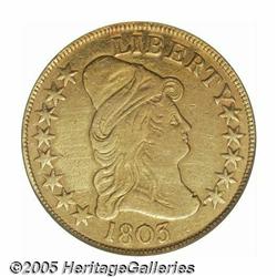 1803 $10 Small Stars Reverse XF Details, Scratche