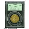 1850 $10 Small Date AU50 PCGS. Considerably scarc