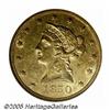 1850-O $10 AU58 NGC. An infrequently offered New 