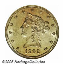 1892-CC $10 MS62 NGC. This issue's mintage of 40,