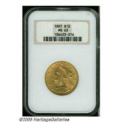 1897 $10 MS63 NGC. Impressive for the numerical g