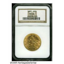 1897 $10 MS64 NGC. This is a gorgeous near-Gem wi