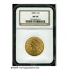 Image 1 : 1899 $10 MS64 NGC. A charming apricot-gold repres