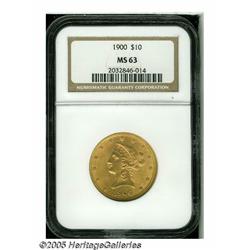 1900 $10 MS63 NGC. The design features are well s