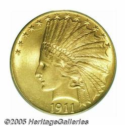 1911 $10 MS64 PCGS. Brilliant and frosty. Very pl