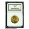 Image 1 : 1911 $10 MS64 NGC. Frosty surfaces exhibit strong