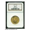 Image 1 : 1932 $10 MS64 NGC. Peach-gold, lustrous surfaces 