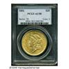 Image 1 : 1851 $20 AU58 PCGS. Well struck with rich color a