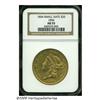 Image 1 : 1854 $20 Small Date AU55 NGC. The Small Date vari