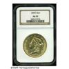 Image 1 : 1858-S $20 AU55 NGC. This rare date issue was not
