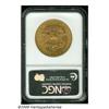 Image 2 : 1858-S $20 MS61 NGC. Fully lustrous and mostly br