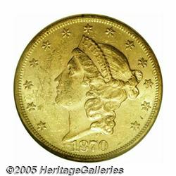 1870 $20 AU58 NGC. When available, this date is a