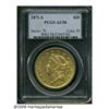 Image 1 : 1871-S $20 AU58 PCGS. As with most Type Two doubl
