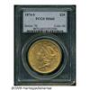 Image 1 : 1874-S $20 MS60 PCGS. Fully lustrous with rich re