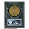 Image 2 : 1874-S $20 MS60 PCGS. Fully lustrous with rich re