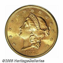 1875-S $20 MS62 PCGS. From The Western Hills C 18