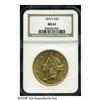 Image 3 : 1876-S $20 MS62 NGC. A bright, frosty example of 