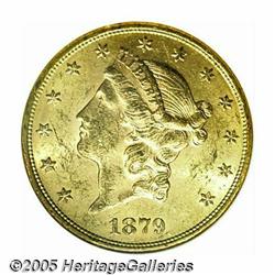 1879-S $20 MS61 NGC. The '79-S becomes scarce in 