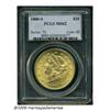 Image 3 : 1880-S $20 MS62 PCGS. Lustrous and brilliant with