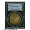 Image 1 : 1884-S $20 MS62 PCGS. Well struck and highly lust