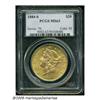 Image 3 : 1884-S $20 MS63 PCGS. A lustrous and boldly struc