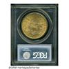Image 4 : 1885-S $20 MS63 PCGS. Essentially brilliant with 
