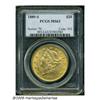Image 3 : 1889-S $20 MS63 PCGS. Nicely struck, with attract