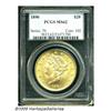 Image 1 : 1890 $20 MS62 PCGS. finer. Lustrous and mildly fr