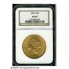 Image 1 : 1894 $20 MS63 NGC. Well struck with exceedingly b