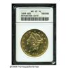 Image 1 : 1899 $20 MS62 Prooflike ANACS. Repunched Date. We