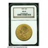 1899 $20 MS64 NGC. Sharply struck and lustrous, w
